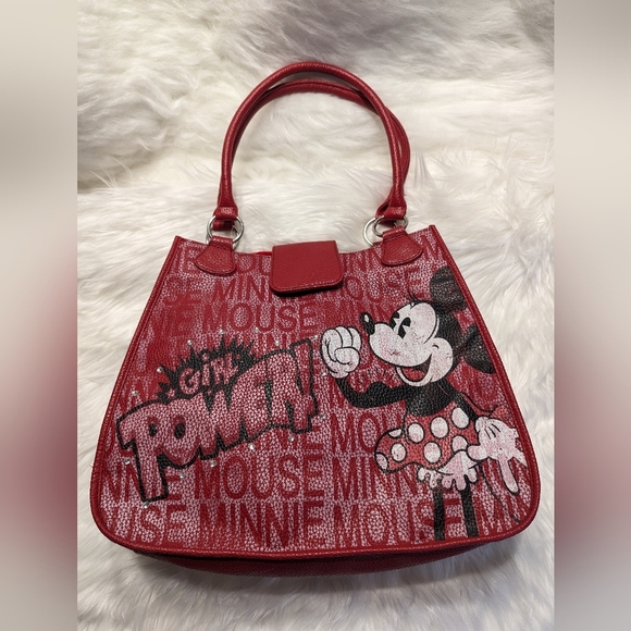 Disney Handbags - Vintage GIRL POWER Minnie Mouse Bag Disney Parks Bag Rare